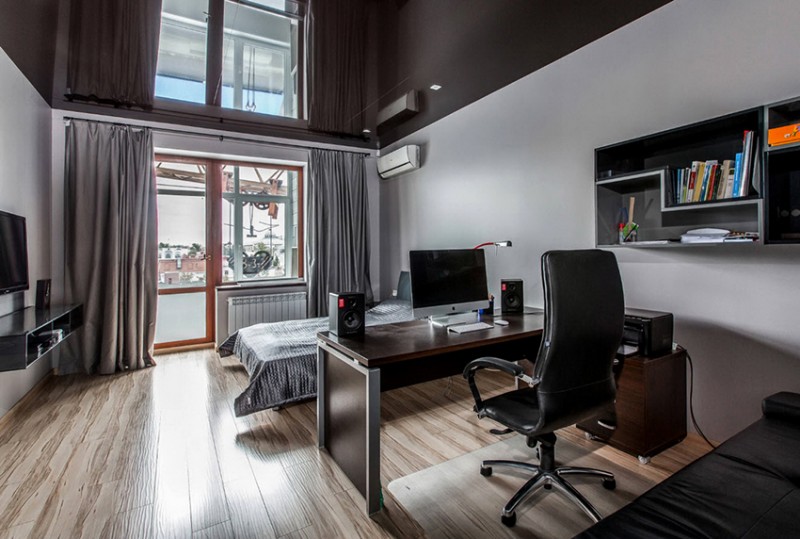 Цвет натяжного потолка должен подчеркивать дизайн комнаты и не раздражать жильцов