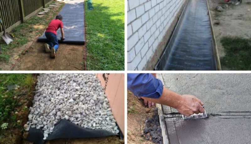 Подготовка дорожки к укладке кирпича