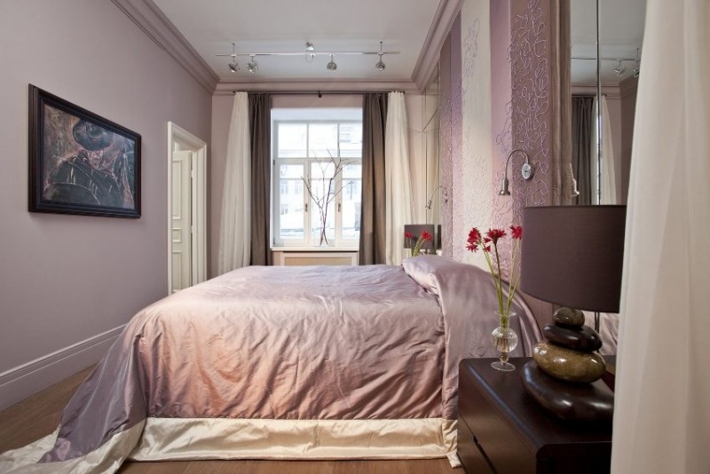 Преимущество тканевого натяжного потолка в том, что его можно красить