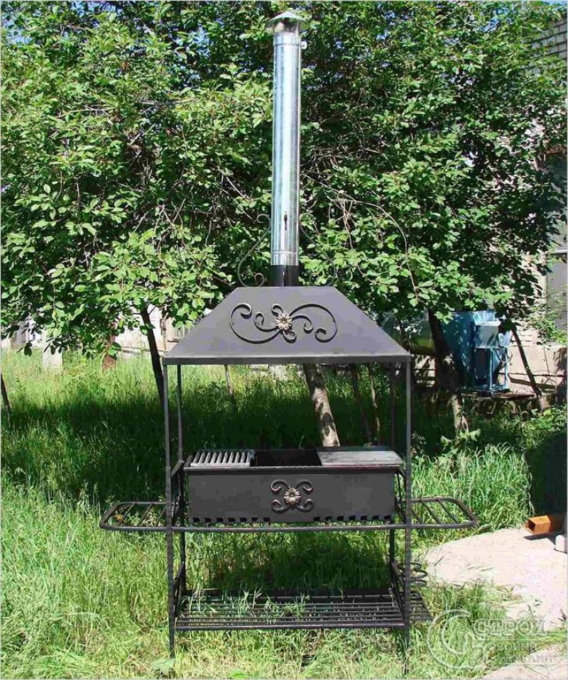 Переносной мангал с несъемным дымосборником perenosnoy-mangal-s-nesemnym-dymosbornikom