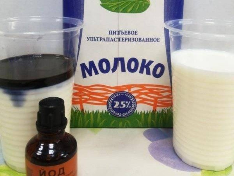 Йод и молоко