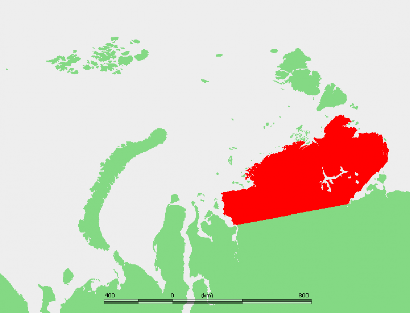Карта таймырского полуострова