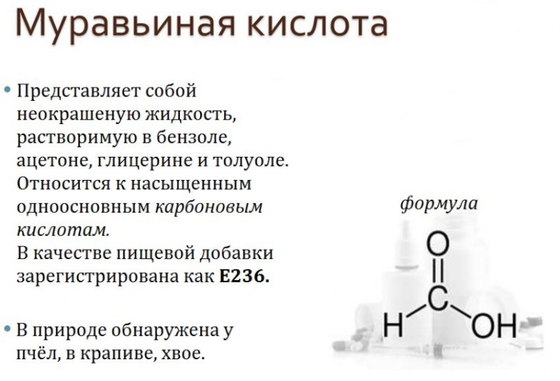 Что такое муравьиная кислота