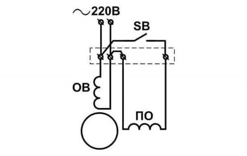 Схема подключения электродвигателя от стиральной машинки на 220в