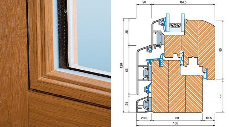 Почему двойные рамы. Евро окна 78 профиль дуб. Деревянные окна со стеклопакетом ДВГ. Деревянное окно в разрезе. Сечение деревянного окна.