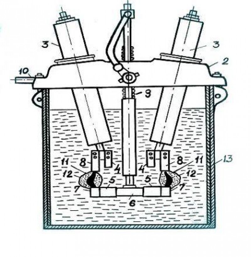 Схема масляного выключателя