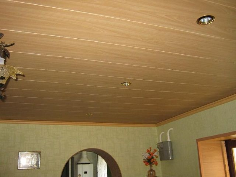 Обшивка потолка панелями
