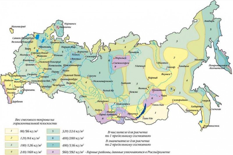 Согласно карте, такая нагрузка соответствует районам 5 категории