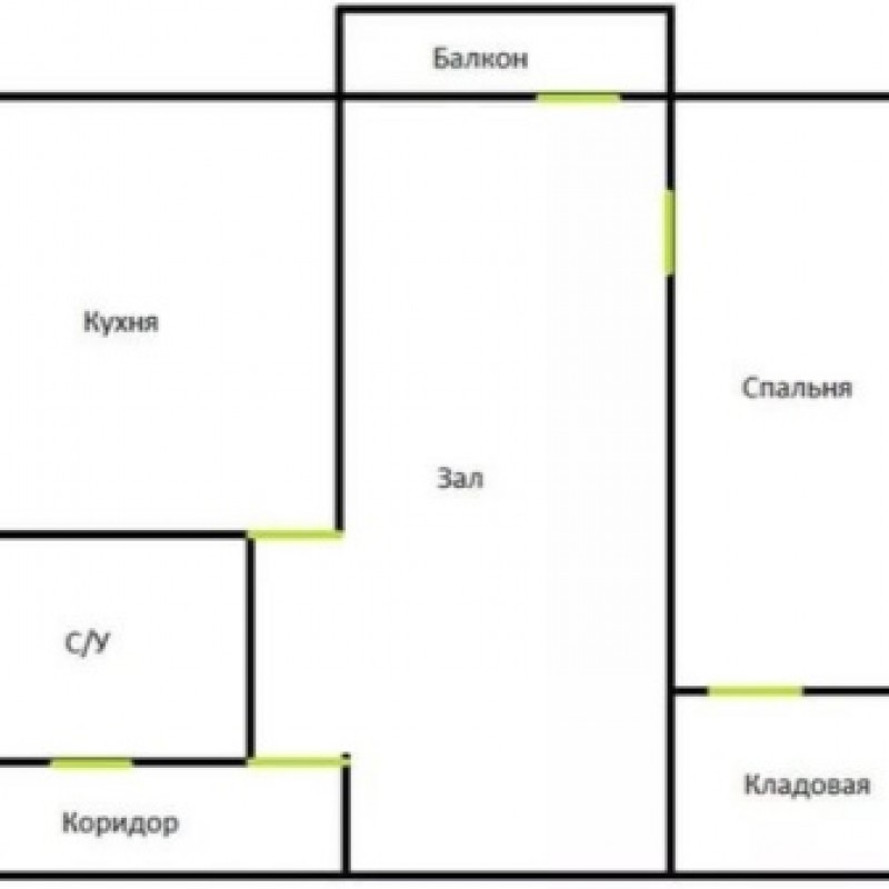 Сколько метров двухкомнатные квартиры