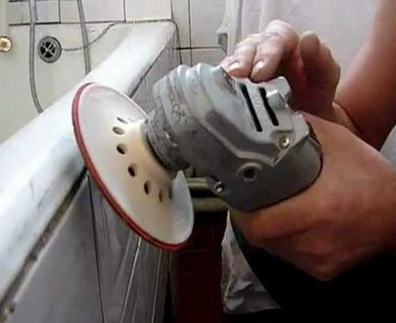 Полировка ванны чугунной. Заливка ванны акрилом. Шлифовка ванны. Краска для восстановления ванны чугунной. Восстановление ванны.