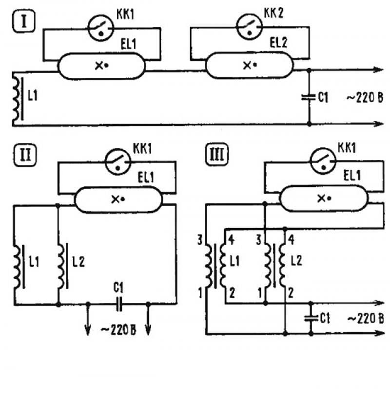 Схема люминесцентной лампы. Схема соединения люминесцентных ламп. Схема подключения люминесцентного светильника на две лампы. Схема включения люминесцентной лампы со стартером. Схема подключения ламп дневного света 2 лампы с дросселем.