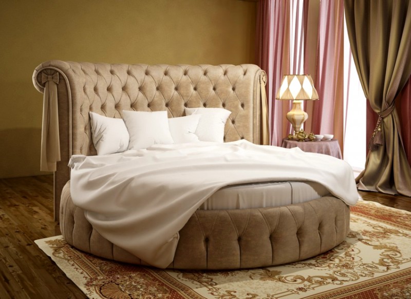 Очень популярными являются круглые, овальные и подвесные варианты кроватей