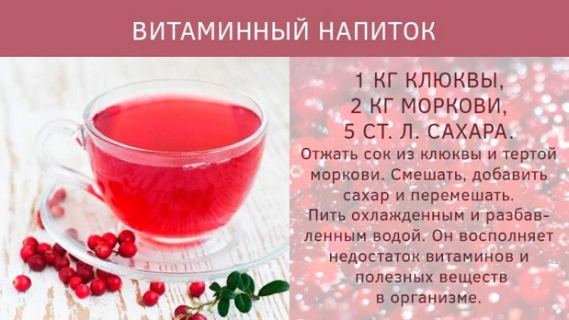 Витаминный клюквенный напиток