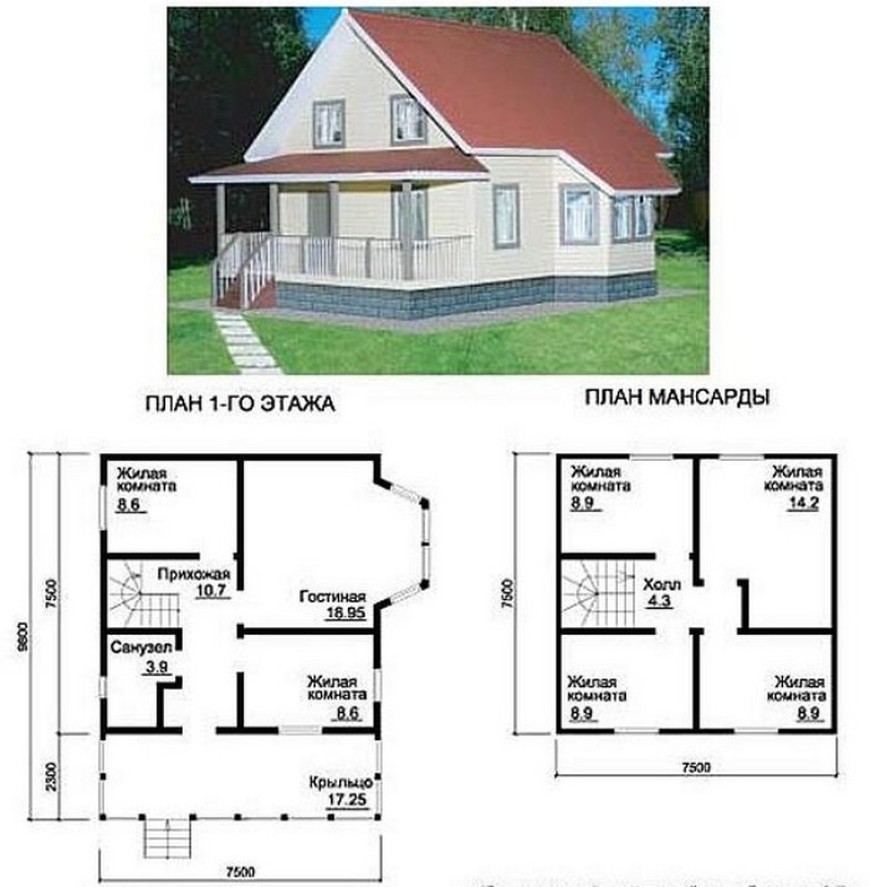 Чертежи проекты домов из газобетона. Проект дома из пеноблока с мансардой 7 на 8 с мансардой. Планировка дома 7 на 8 с мансардой из пеноблоков. Проект дома 7 на 8 с мансардой из пеноблоков. Проект дома из пеноблоков одноэтажный с мансардой.