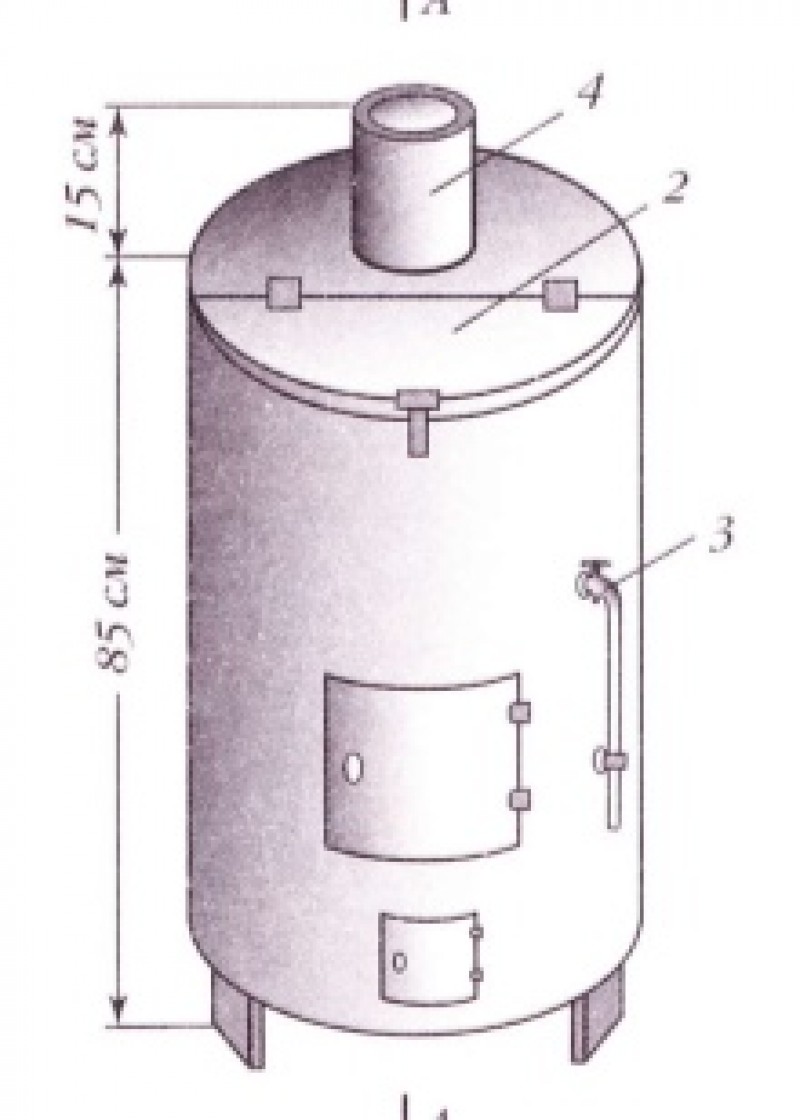 Печь для сжигания мусора на даче чертежи размеры