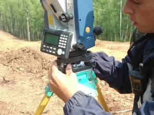 Обратная линейно угловая засечка тахеометром SOKKIA серии CX