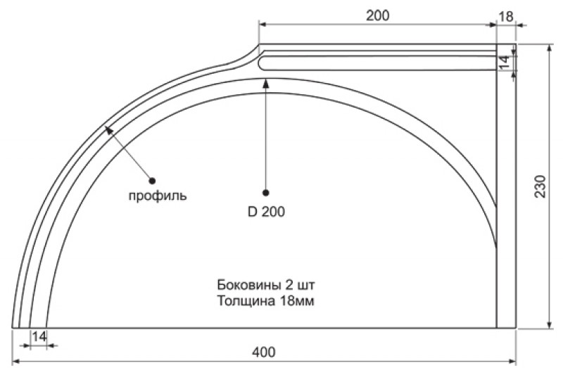 Хлебница из фанеры чертежи