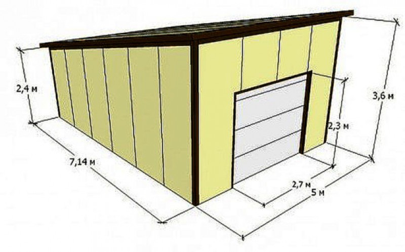 Чертежи гаража 4 6