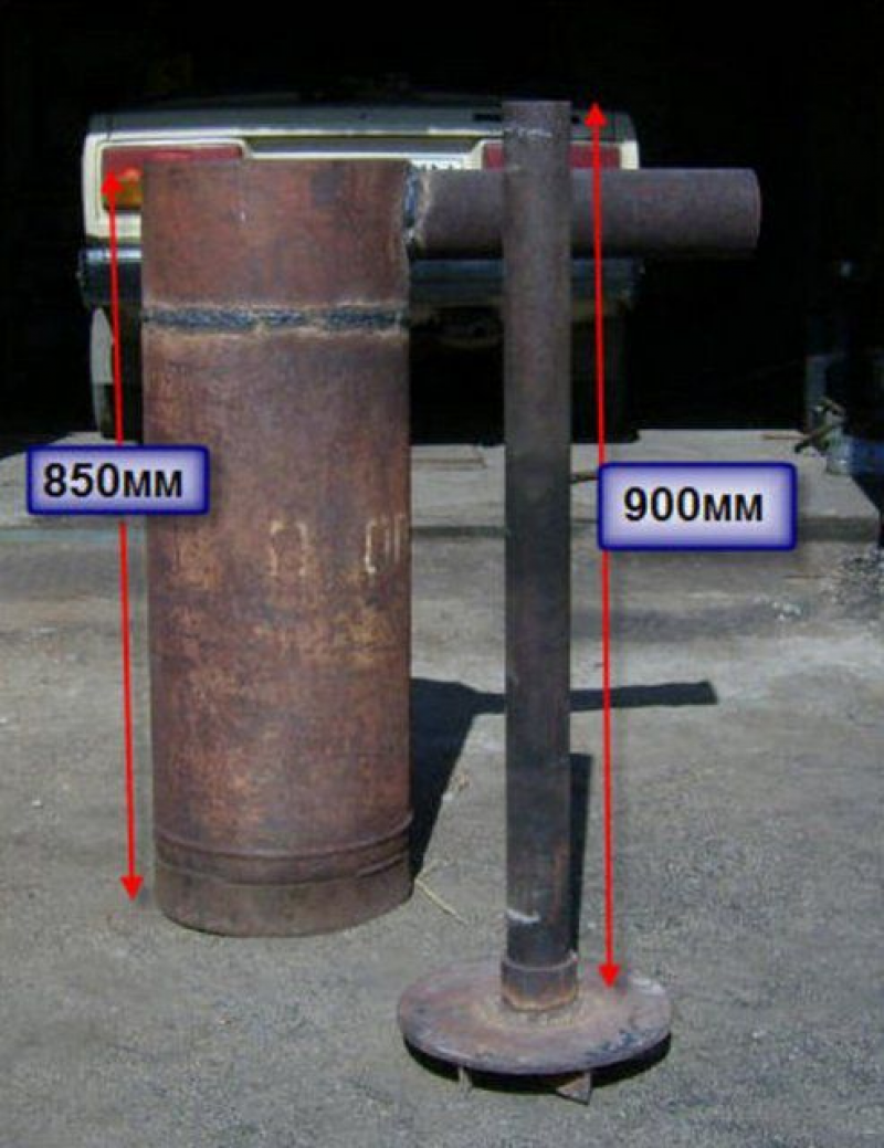 Бубафоня из газового баллона чертеж