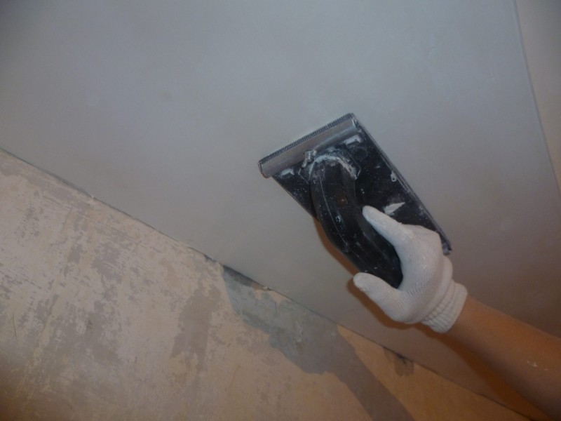 Шлифовка потолка