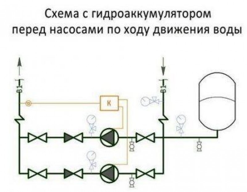 Повысительный насос схема подключения