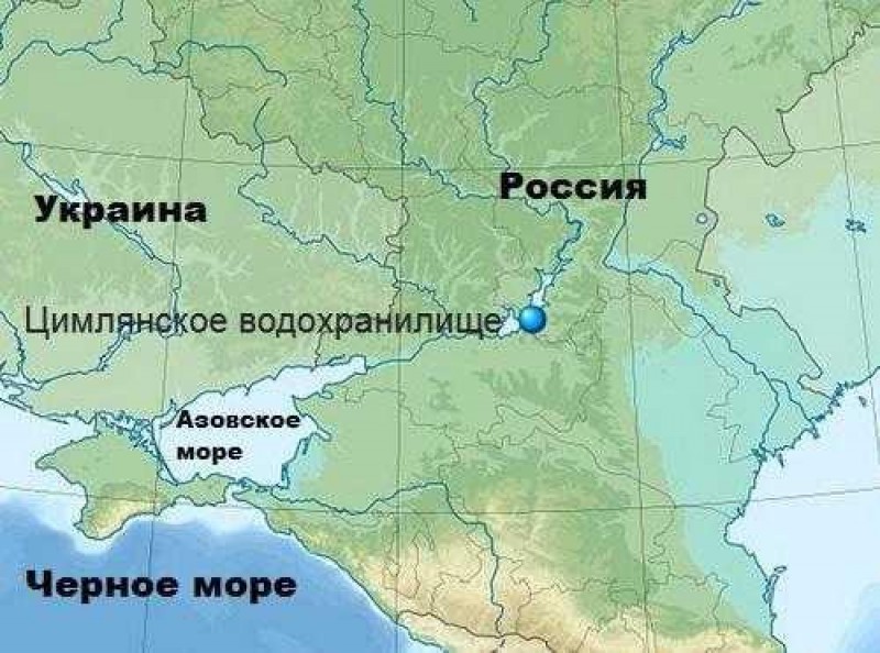 Цимлянское водохранилище волгоградская область карта