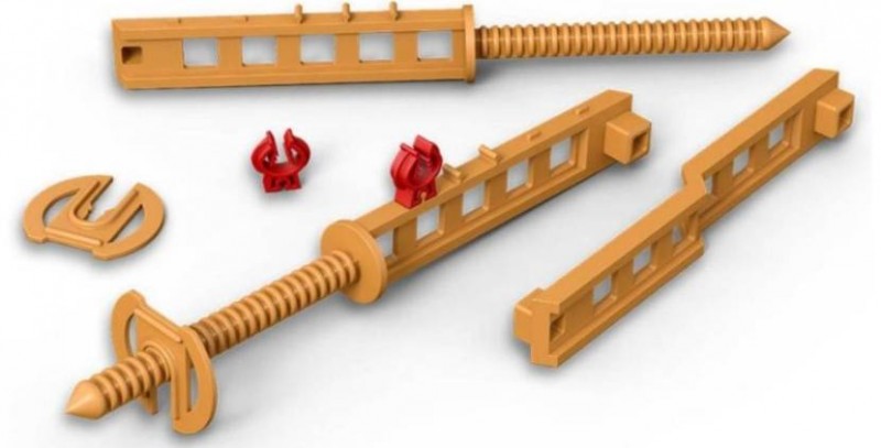 Универсальная стяжка для несъемной опалубки с удлинителем