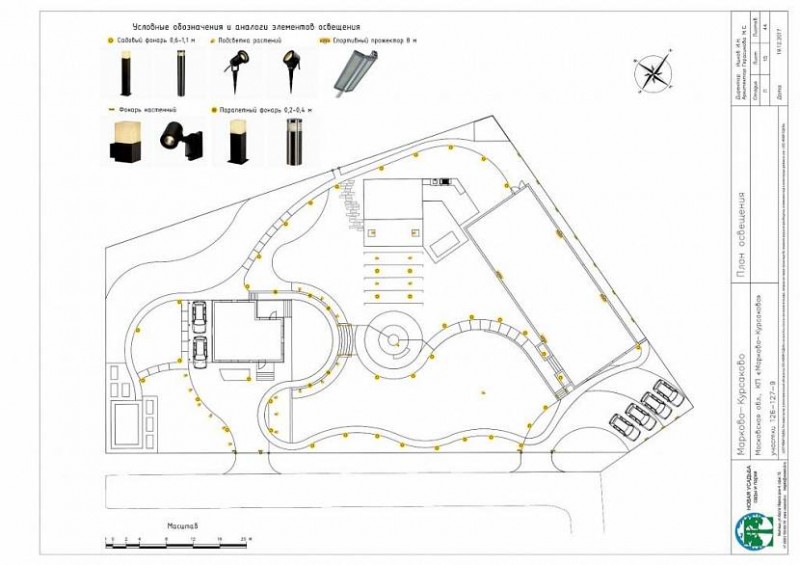 Проект освещения участка