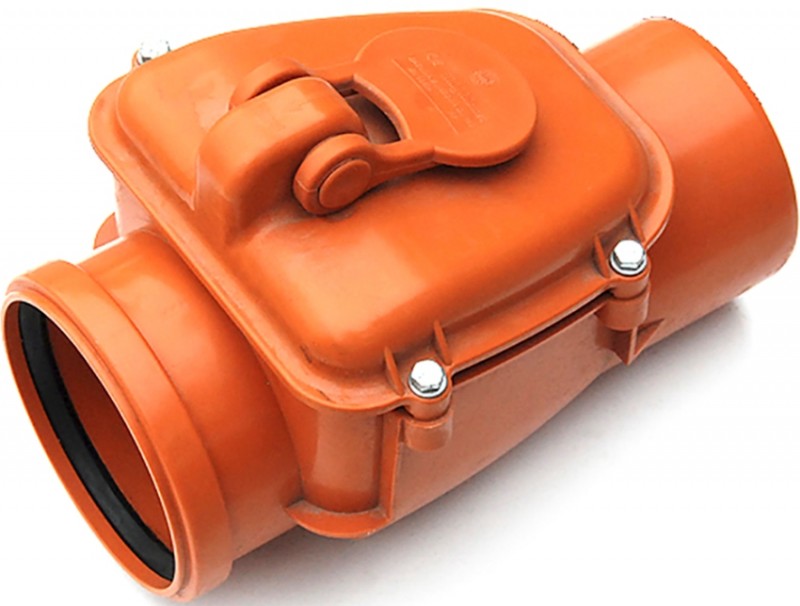 Обратные клапаны для канализации чаще всего изготавливают из пластика