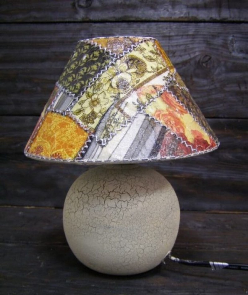 декор старого торшера. декоративные вещи. декор абажура. переделка абажура. абажур для торшера.