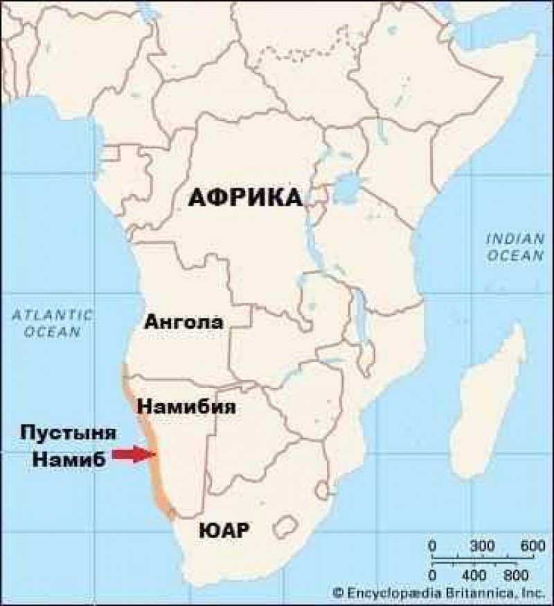 Намибия карта африки