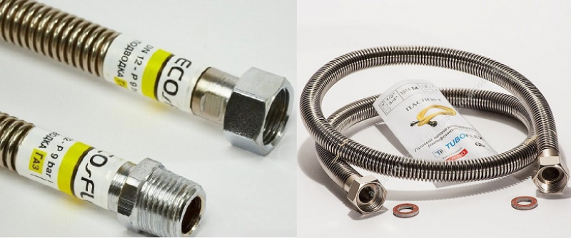 Подводка газовая сильфонная 1/2 диаметр гайки. Газовый шланг армированный полиэфирной нитью. Сильфонный газовый шланг 20 метров. Сильфон из нержавейки диаметр шланга. Шланг для газовой трубы на 1м.