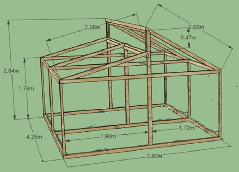 Теплица митлайдера чертежи 6х3