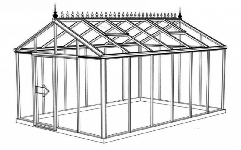 Теплица в английском стиле своими руками чертежи и размеры