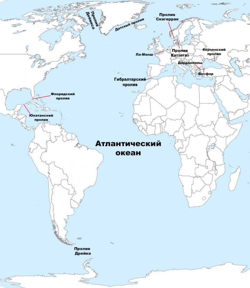 Карта мира полуостров